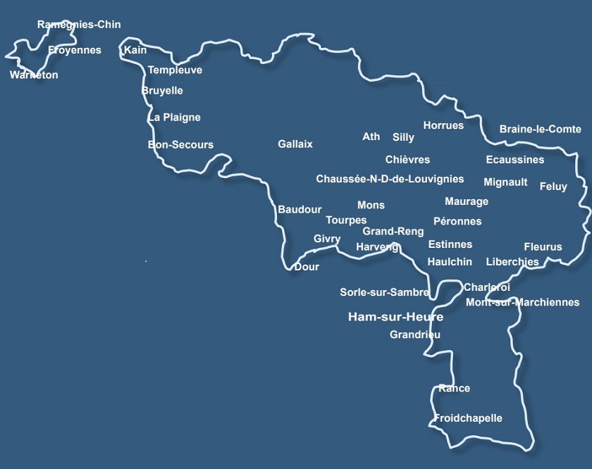 map hainaut